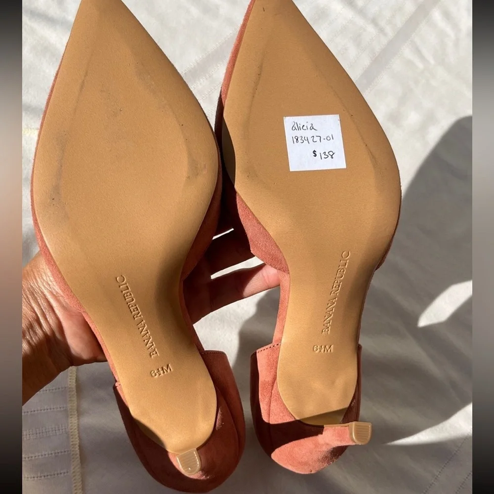 NIB Banana Republic Pink Alicia Stiletto Heels size 6.5